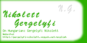 nikolett gergelyfi business card